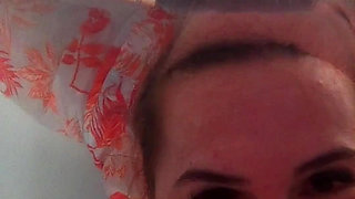 Breath Holding Underwater in Bathtub and Record with Waterproof Camera