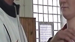 Mature Coach Fingers and Licks Skinny Babe's Dripping Pussy in Gym