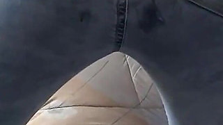 Great Cumshot on My Ass with Jeans on, I Love Having My Whole Body Bathed in Milk