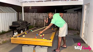 Milfcandy: Samantha Loses at Pool and Takes Long BBC