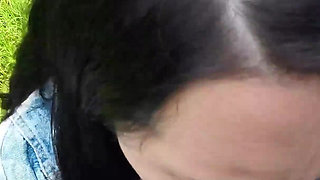 Eva Brooks Outdoors Wetting and Blow Job