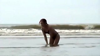 dutch girl in black bikini with g string fucked in public
