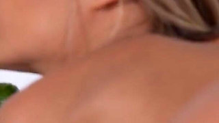 Monika Fox Double Penetration Plug with Cucumbers