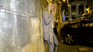 Blonde loves to piss and to fuck hard in POV