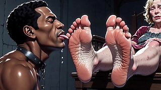 Granny Foot Slave Session - Passionate Toe & Sole Licking