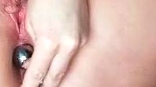 Amateur striptease and Solo masturbation