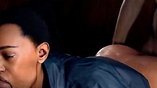 Black Widow Ass to Mouth with Large Cock, Alex Chen Blowjob Throat Creampie, Saga Threesome