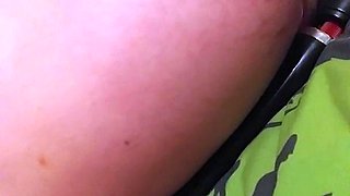 Cute young ginger heavily pregnant masturbation huge belly