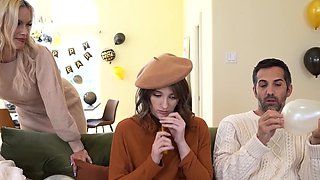 Rubbing My Step-Daughter's Clit Right Next To Her Oblivious