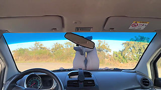 Temptation on the Windshield of a Car