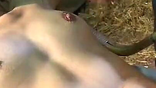 Nipple-clamped Vibed Machine-fucked