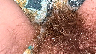 Super Thick and Long Plussy Hair Bush Closeup