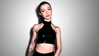 Close up teen foot worship