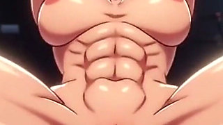 Ripped Muscular Woman Bound Tight in the Gym - Struggling in Bondage
