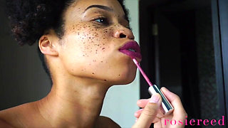 Perfect Lipstick Ignore- Goddess Rosie Reed Ignores You While Putting on Lipstick to Make You Weak- Lipstick Fetish Ignore-stand