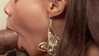 Young cute black teen with nice tits gets fucked by step father