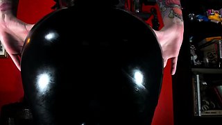 Ass and pussy toying sexy solo babe in close up masturbation