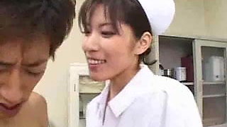 Very Hot and Sexy Asian Nurse -  sucking nurse