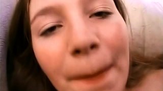 Gorgeous brunette babe fucked hardcore in the bathroom