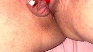 close up wife wet pussy masturbation