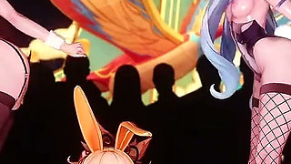 Genshin Impact - Lantern Rite Fuck Fiest Gangbang Genshin Girls Creamed 3 - 3D Hentai Animations