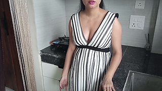 Sexy Indian Step Sister Hardcore Hot Sex with Her Step Brother in Kitchen
