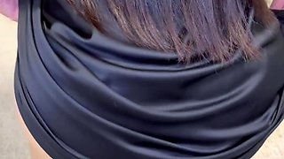 House party risky fuck with asian baddie ends with her