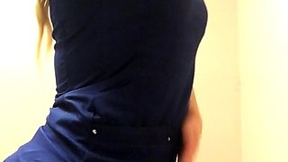 Blonde emo amateur solo masturbation