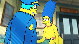 Police Sex Story. Married Housewife Fucks with Sheriff for Her Husband. a Cartoon Parody. Animation. Comic. Parody Simpson