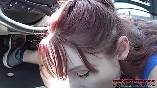Road Head From a Redhead with Violet Monroe