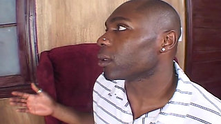 Busty Ebony Slut Drinks Sperm Out of Shoe After Hot Fuck with BBC