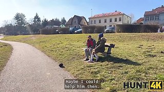 Hot Brunette Fucks Stranger in Car for Money - POV Hardcore Sex