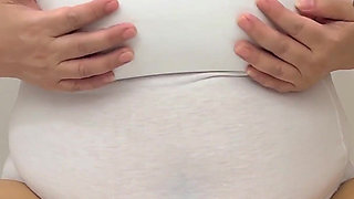 Cute MILF in Sports Bra and White Cotton Panties Seducing You