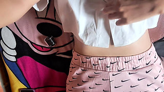 COLOMBIAN TOUCHES AND MASTURBATES IN FRONT OF HER STEPFATHER