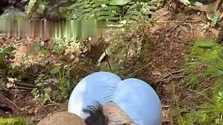 Big-chested Amy Solo In The Forest