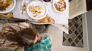 Thanksgiving StepMom Fuck! Kymber Leigh Gets Stuffed by Big Cock - Blonde MILF Doggystyle & Blowjob