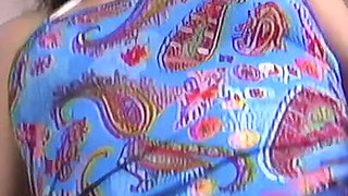 90s Hairy Beach Girl Frolicks and Fucks Messy!