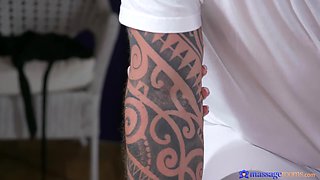 Nympho Dark hair Lullu Gun Orgasms On Big dick