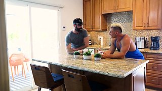 Two stepdad swap Gay stepson and fuck their asses