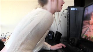 Sexy Teen Chloe Toy Strips and Masturbates to Orgasm