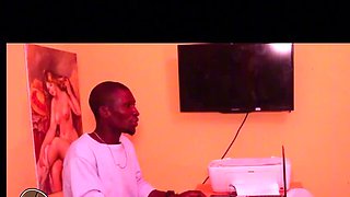 Big Tits Ebony Babe Sucks Huge Cock in Hot Interview - Wunmisavage