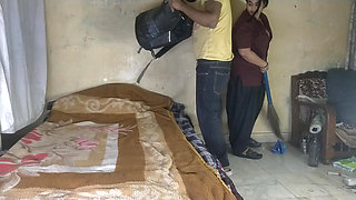 Real Indian Homemade Threesome - Curvy Housewife Sucks & Fucks Two Men