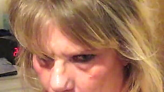 Sexy Wife Is Facefucked, Gets a Facial Then Orgasms