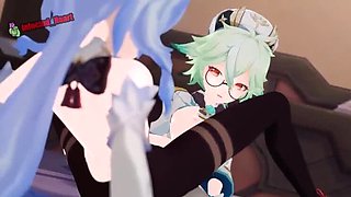 Genshin Impact Hentai Compilation - Futa Toon Pussy Fuck with Cum Sounds
