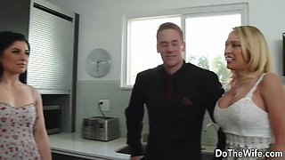 Cock Hungry Swinger Wife Kagney Linn Karter Drains a Married Man