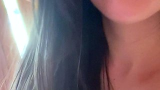 Hot brunette from squirt masturbating on webcam