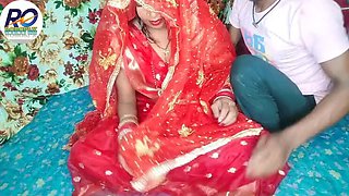 Desi Honeymoon Sex Video Hindi Audio – Claire Vaise in Red Saree and Blouse Having Fun