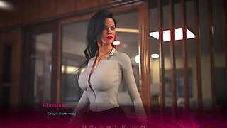 Goro Fingers Christine - Hot American Wife Enjoys Fingering in 3D HD Scene
