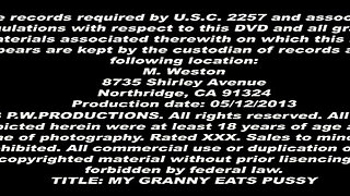 Horny Granny Devours Dripping Pussy with Toys