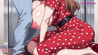 Stud Smashed Cougar In Elevator And Cum Inwards Her  Cartoon